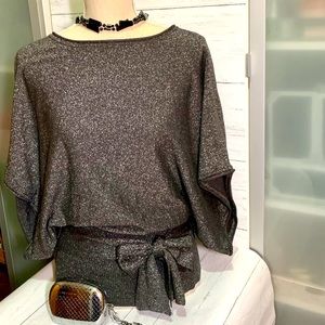 Sparkling Fine Knit Sweater Blouse